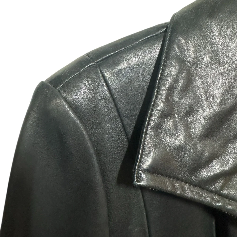 Jones New York Leather Jacket Y2K - Picture 5 of 6